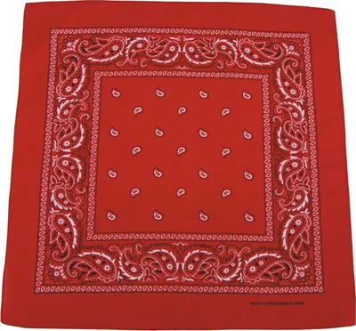 Produktbild von MFH Schal, rot und weiß, ca. 55 x 55 cm, Baumwolle