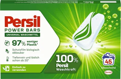 Zdjęcie produktu dla Persil Power Bars Tabletki do prania uniwersalne, 45 sztuk (PRODUKT Z NIEMIEC)
