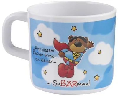 Produktbild von TESTRUT Tasse SuBÄRman, Kunststoff, 175 ml