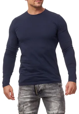 Produktbild von Mivaro Herren Langarmshirt Basic aus 100% Baumwolle – Longsleeve T-Shirt Langarm Regular Fit - atmungsaktiv - bis 5XL - ideal für Arbeit & Freizeit