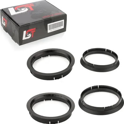Produktbild von 4x Zentrierringe Schwarz Alufelgen Ø 76,0 - 66,6 mm für ALFA ROMEO für SUBARU