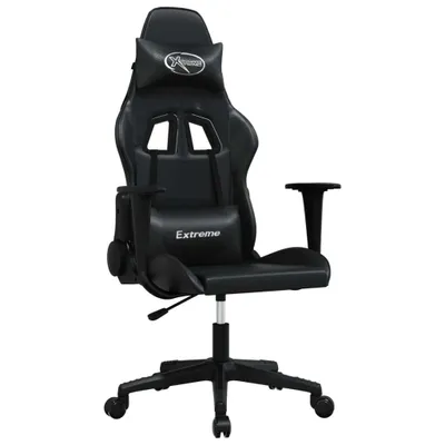 Produktbild von Gaming-Stuhl mit Massagefunktion Schwarz Kunstleder