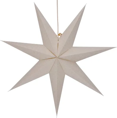Produktbild von Faltbarer Advents Leucht Papierstern, Weihnachtsstern 60 cm - Sidonie, Weiß, Star Fensterdeko