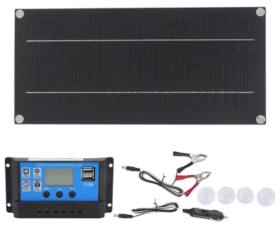 Solarmodul-Set 600W 18V 100A, tragbar, monokristallin