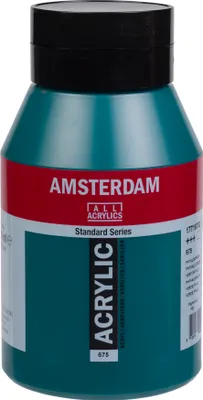 Produktbild von Amsterdam Standard Series Acrylfarbe Flasche 1000 ml Phthalogrün 675