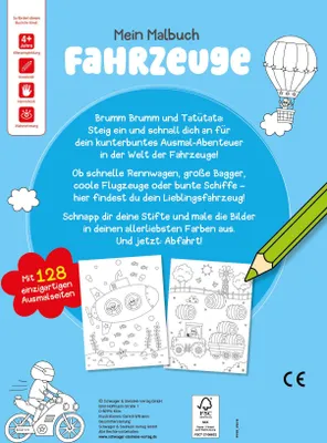 Produktbild von Mein Malbuch Fahrzeuge