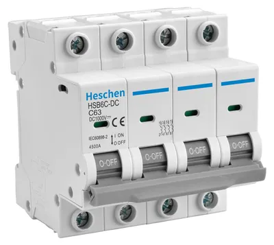 DC-Leistungsschalter 4P 63A DC1000V für Photovoltaik DIN-Schiene