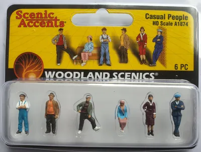 Figuren-Set H0/HO 1:87, wartende Personen, Kunststoff