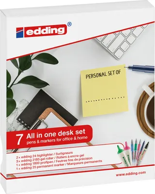 Produktbild von edding Schreibset Desktop farbsortiert