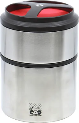 Isolierte Lunchbox 1,5 l, doppelwandig, Rot, Ø 13,2 cm
