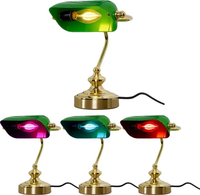 Produktbild von LED Schreibtischlampe Antik , Acrylschirm grün ANTIQUE