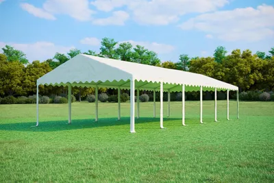 Obrázek produktu pro Zahradní Párty stan 5x12 m PVC Standard Ohnivzdorný - Bílá