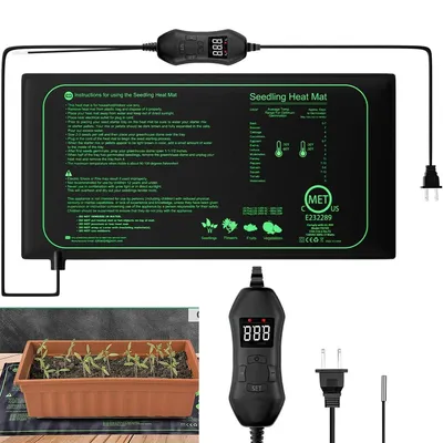 Produktbild von 50W Heizmatte mit Thermostat, Wärmematte für Pflanzen, Keimung, Reptilien, Haustiere, 220V, schnelle Erwärmung