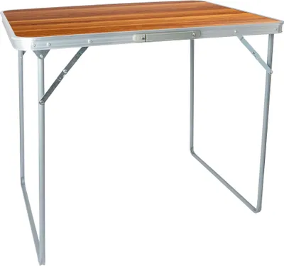 Produktbild von Harbor Housewares Klappbarer Campingtisch aus Metall – 80 cm x 60 cm – Holz