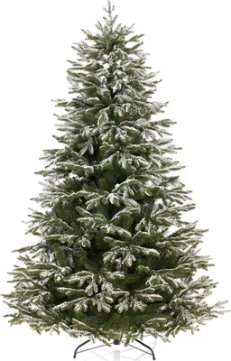 Zdjęcie produktu dla Choinka sztuczna ośnieżona styl klasyczny RICHARD 120 cm zielona AmeliaHome