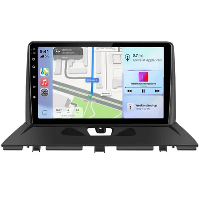 Produktbild von Hexinex 9 Zoll Autoradio Carplay 4GB + 64GB für Peugeot Expert (2007-2016) Android 15 GPS Navi WiFi Bkluetooth SWC FM RDS 2DIN DSP