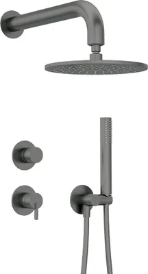 Produktbild von Unterputz-Duscharmatur, 4-teilig, titaniumfarben, SILIA-30