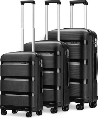 Produktbild von Famanu Trolley Kofferset mit 4 Rollen - Handgepäck, leicht und robust