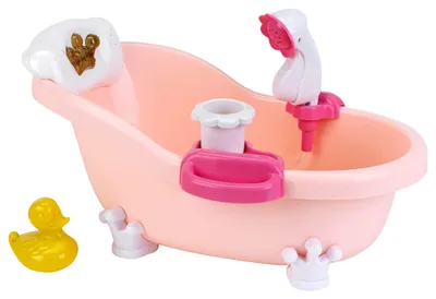 Produktbild von Theo Klein 1665 Baby Coralie Badewanne und Zubehör I Puppen-wanne mit Licht und
