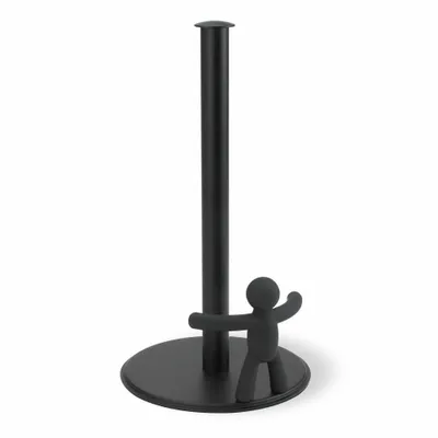 Immagine prodotto di Umbra Küchenrollenhalter Buddy, Papierrollenhalter, Stahl, Schwarz, 33 cm, 1019271-040