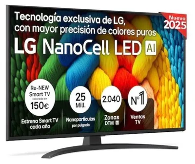 Imagen del producto de LG 43NANO81A6A TV 43" UHD SMART TV 4K NanoCell