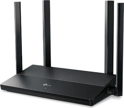 Zdjęcie produktu dla TP-Link EX141, Wi-Fi 6 (802.11ax), Dual-band (2.4 GHz/5 GHz), Przewodowa sieć LAN, Czarny, Router biurkowy