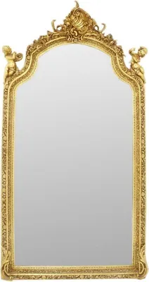 Produktbild von Casa Padrino Barock Spiegel Gold 115 x H. 210 cm - Prunkvoller Wandspiegel im Barockstil - Antik Stil Garderoben Spiegel - Wohnzimmer Spiegel - Barock Möbel