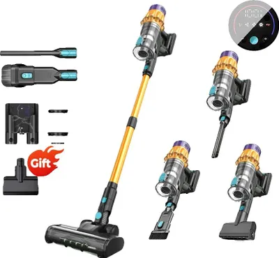 Image de Aspirateur, puissance 650W, design sans fil, jaune, EU