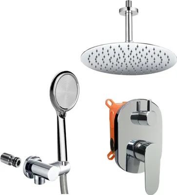 Zdjęcie produktu dla Zestaw prysznicowy Mereo z dwudrożną baterią podtynkową - CB650SV2