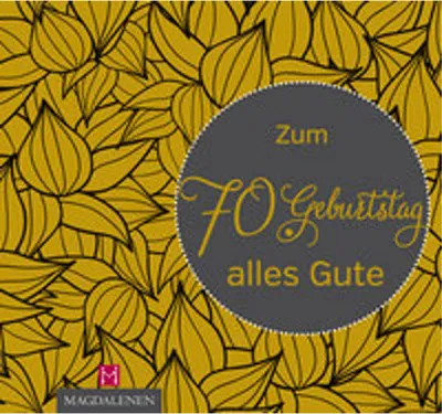 Immagine prodotto di Zum 70. Geburtstag alles Gute
