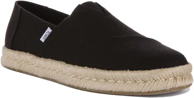 Produktbild von Toms Alpargata Rope 10019875 Black Baumwolle Slubby Woven