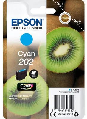 Immagine prodotto di Epson 202 - 4,1 ml - ciano - originale - blister - cartuccia d'inchiostro