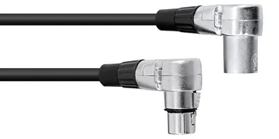 Obrázek produktu pro OMNITRONIC XLR kabel 3pin 1,5m 90° bw