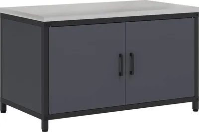 Image de Armoire de rangement pour cuisine vidaXL modèle HATTEM, anthracite, 90 x 50 x 53 cm