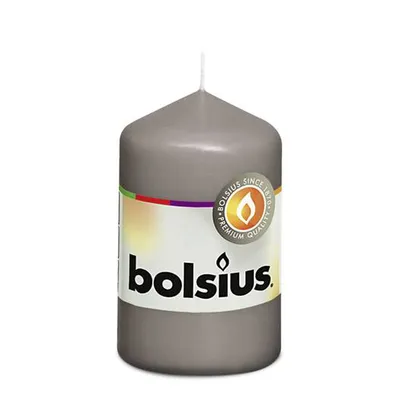Immagine prodotto di Candela a colonna Bolsius grigio caldo 80/48 mm