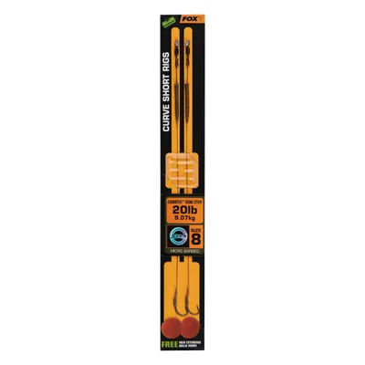 Image de Fox Fishing Edges Curve Short Rig Camotex Semi Stiff # 8 Silver