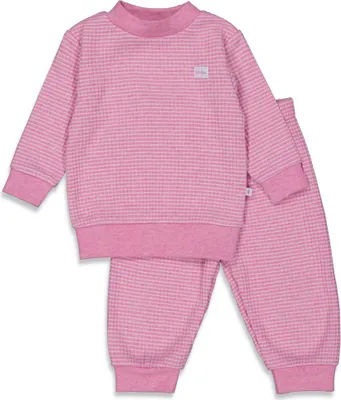 Produktbild von Feetje Waffel Pyjama - Rosa meliert - Gr. 74 | Feetje
