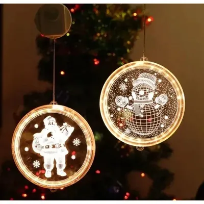 Obrázok produktu pre Foxter 3D LED vianočná ozdoba s prísavkou 16 cm
