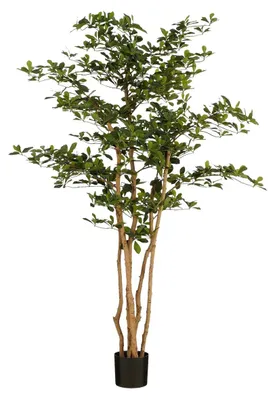 Obrázok produktu pre Sľudové dekorácie umelý olivovník v kvetináči - H183 x Ø130 cm - zelený