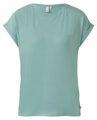 Produktbild von s.Oliver Damen T-Shirt Loose Fit mit Fledermausärmeln und fixiertem Umschlag