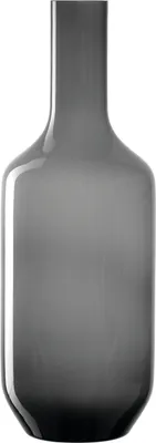 Produktbild von Leonardo Milano, Blumenvase aus grau gefärbtem Glas, handgefertigte Glasvase in modernem Design, Höhe: 64 cm, 041746