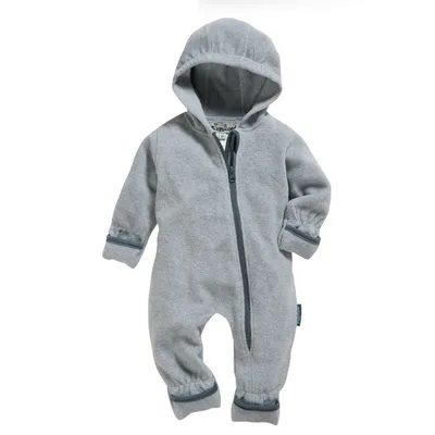 Produktbild von Playshoes - Fleece-Overall für Babys - meliert - Grau/Melange, 68