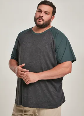 Obrázok produktu pre Urban Classics - Kontrastné tričko RAGLAN charcoal - M