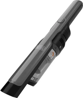 A handheld vacuum cleaner is shown against a white background.