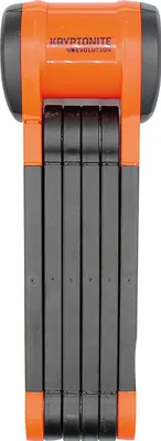 Produktbild von Kryptonite Evolution 790, Faltsperre, Schwarz, Orange, Stahl, Gummi, Stahl, Gehärteter Stahl