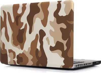 Produktbild von Mobigear Design MacBook Air 13 Zoll (2018-2020) Hardcase Hülle MacBook Case - Desert Camauflage - Model A1932 / A2179 / A2337