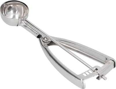 Image de Cuillère à glace en acier inoxydable – Cuillère à fruits et à glace sphérique, 4 cm de diamètre, pour la maison et le bureau