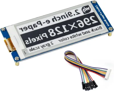 Productafbeelding van E-paper Display Module - E-Ink Scherm - Labels Printen - Tweekleurig Zwart-Wit - 2.9 inch - Zwart-Wit