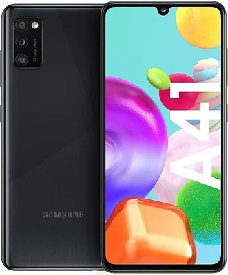 Produktbild von Samsung Galaxy A41 SM-A415F/DSN, 15,5 cm (6.1"), 1080 x 2400 Pixel, 4 GB, 64 GB, 48 MP, Schwarz