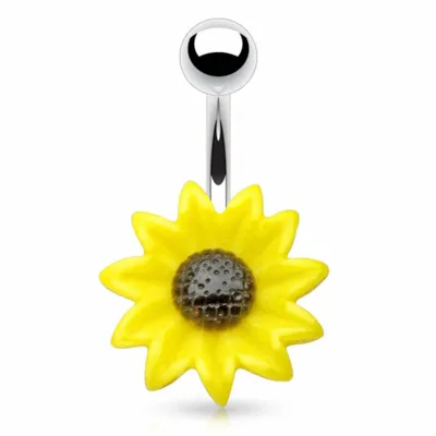 Produktbild von Taffstyle Bauchnabelpiercing Bauchnabelpiercing Schmuck Stecker Sonnenblume
